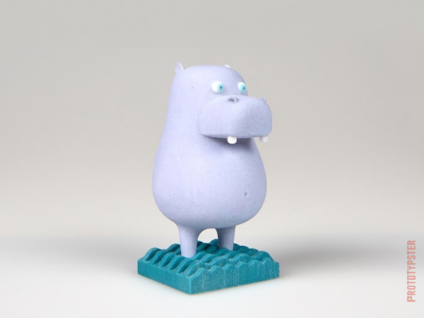 3D-printed hippopotamus from Prototypster